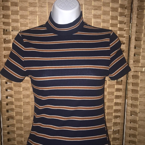 Forever 21 striped ribbed dress sz medium Like new - Picture 2 of 10